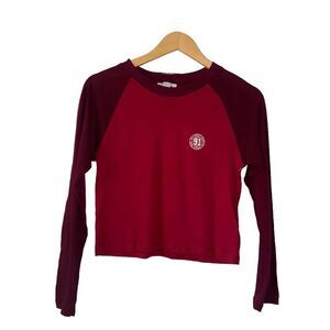 Girls NWOT Topshop Long Sleeves Varsity T-Shirt Top Size 10 !